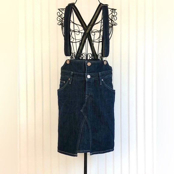 Levi’s Lady Style Dresses & Skirts - Levi’s Lady Style Blue Denim Suspender Skirt